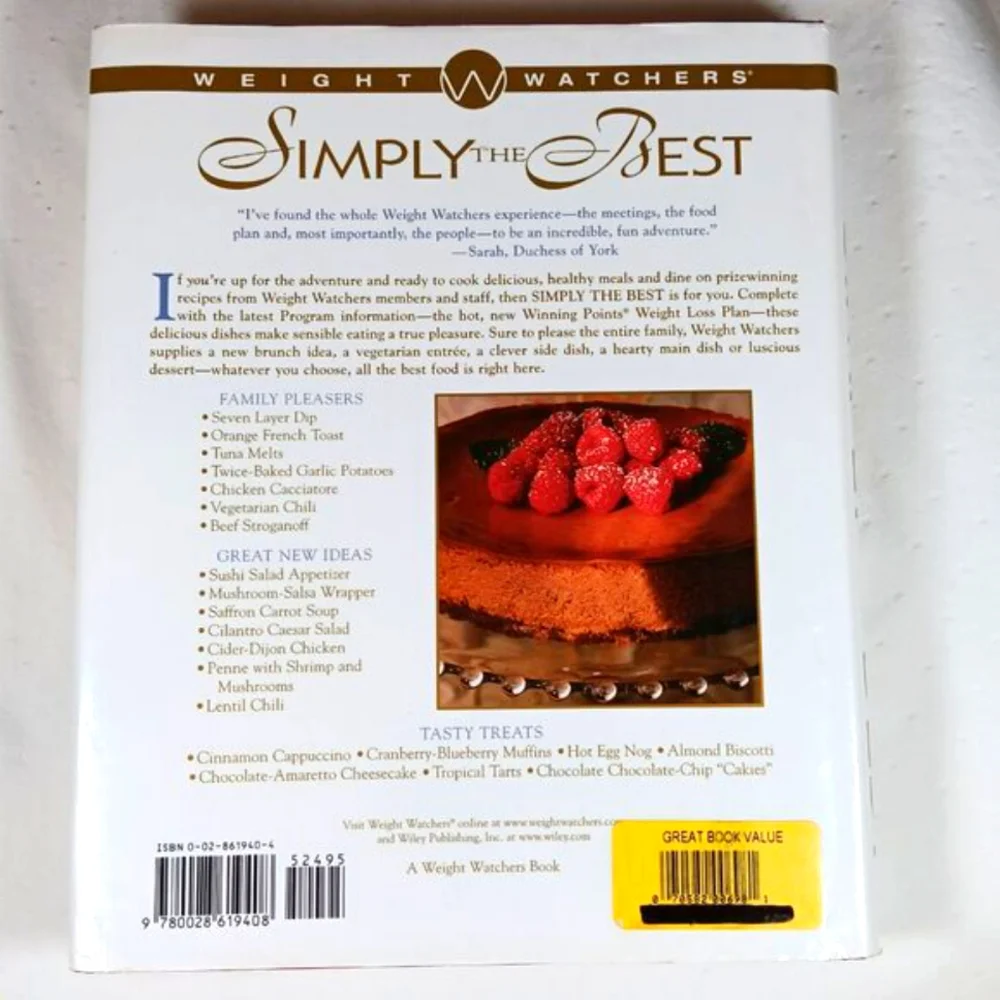 Weight Watchers Cookbook Simply the Best Healthy Weight Loss Recipes Hard Cover - Picture 3 of 16